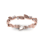 Load image into Gallery viewer, leaf-and-curl-diamond-enamel-band-in-rose-gold-FDEWB8349B-NL-RG
