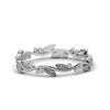 Load image into Gallery viewer, leaf-and-curl-diamond-enamel-band-in-white-gold-FDEWB8349B-NL-WG