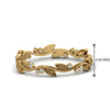 Load image into Gallery viewer, leaf-and-curl-diamond-enamel-band-in-yellow-gold-FDEWB8349B-NL-YG