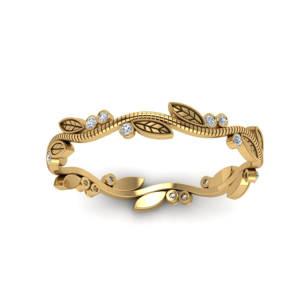 leaf-and-curl-diamond-enamel-band-in-yellow-gold-FDEWB8349B-NL-YG
