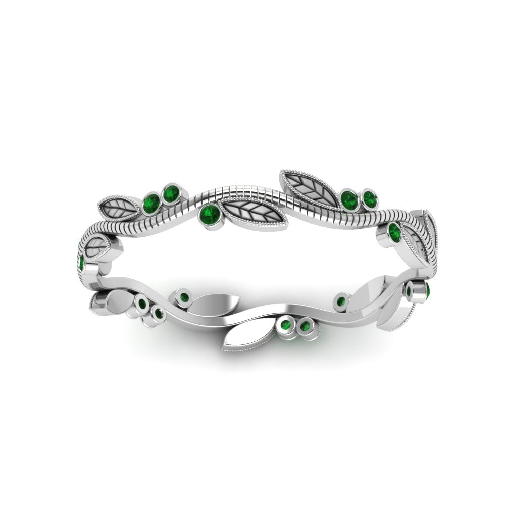 leaf-and-curl-emerald-enamel-band-in-white-gold-FDEWB8349BGEMGR-NL-WG