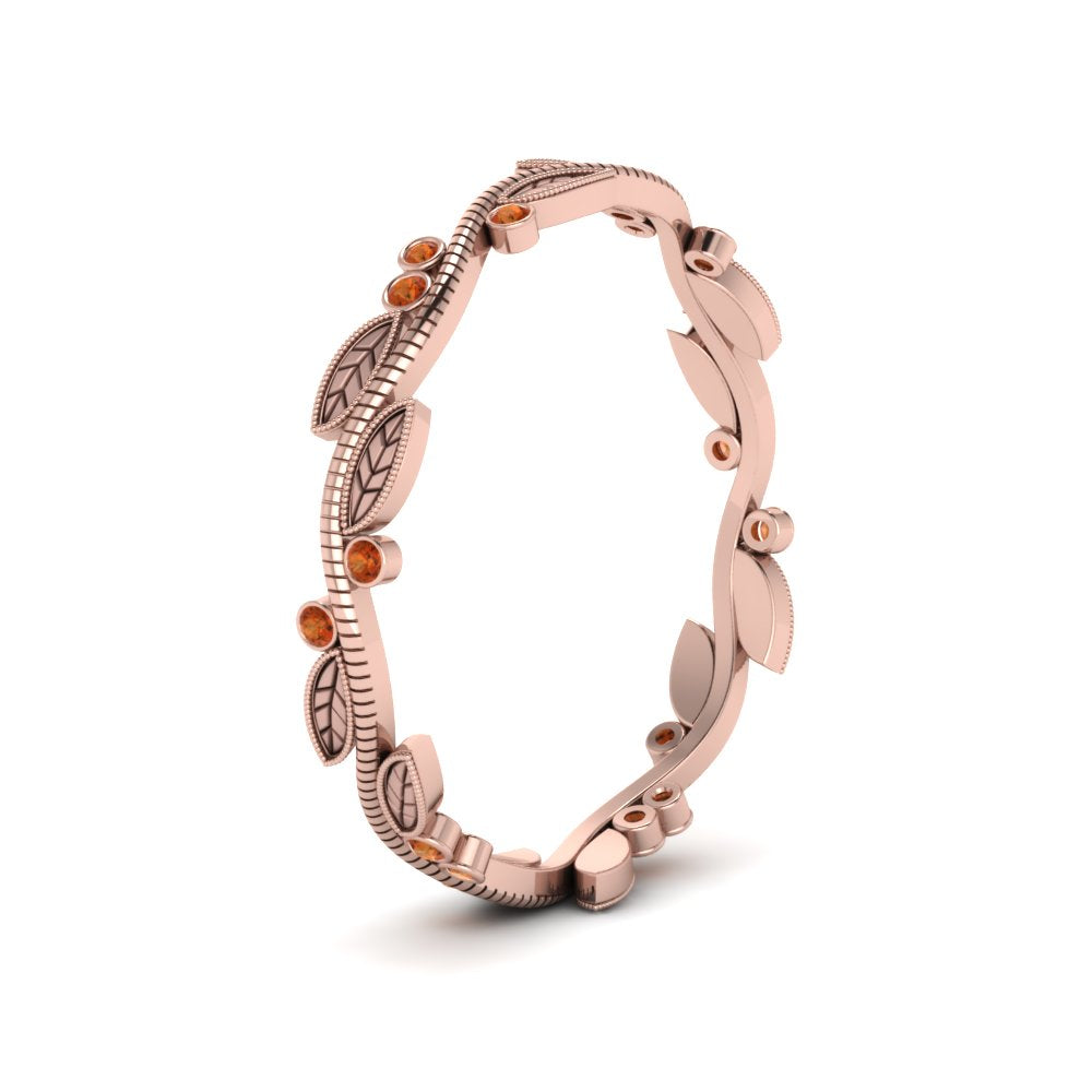 leaf-and-curl-orange-sapphire-enamel-band-in-rose-gold-FDEWB8349BGSAOR-NL-RG
