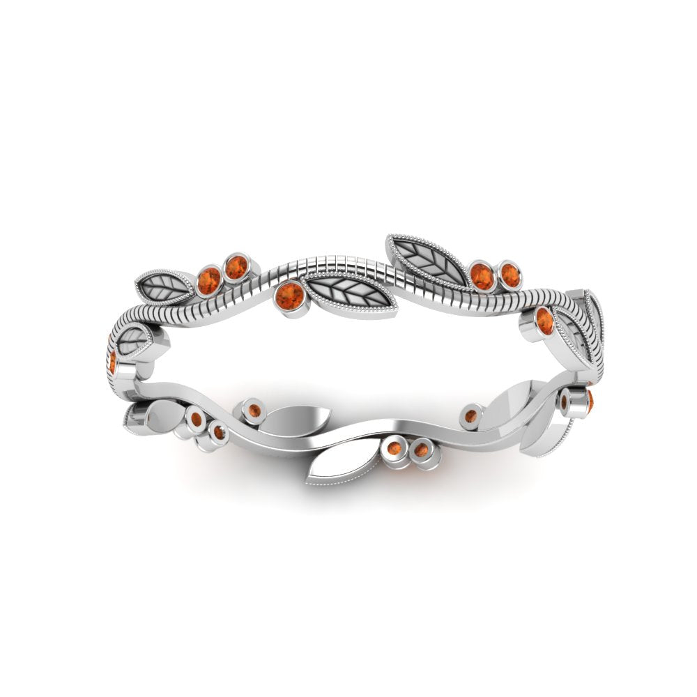 leaf-and-curl-orange-sapphire-enamel-band-in-white-gold-FDEWB8349BGSAOR-NL-WG