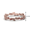 Load image into Gallery viewer, leaf-and-curl-ruby-enamel-band-in-rose-gold-FDEWB8349BGRUDR-NL-RG