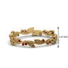 Load image into Gallery viewer, leaf-and-curl-ruby-enamel-band-in-yellow-gold-FDEWB8349BGRUDR-NL-YG