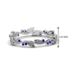 Load image into Gallery viewer, leaf-and-curl-sapphire-enamel-band-in-white-gold-FDEWB8349BGSABL-NL-WG