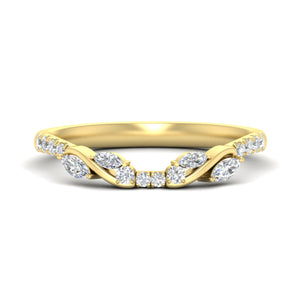Curved Vine Women Wedding Band