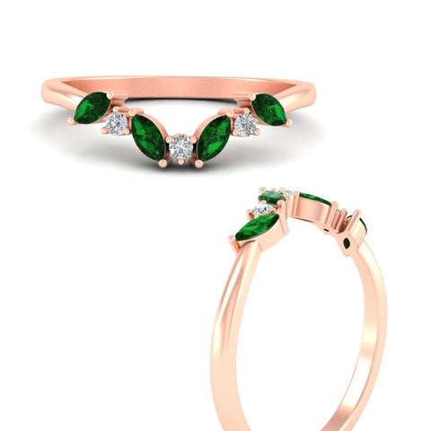 leaf-design-marquise-and-round-emerald-wedding-band-in-rose-gold-fd11615gemgrangle3-nl-rg.jpg