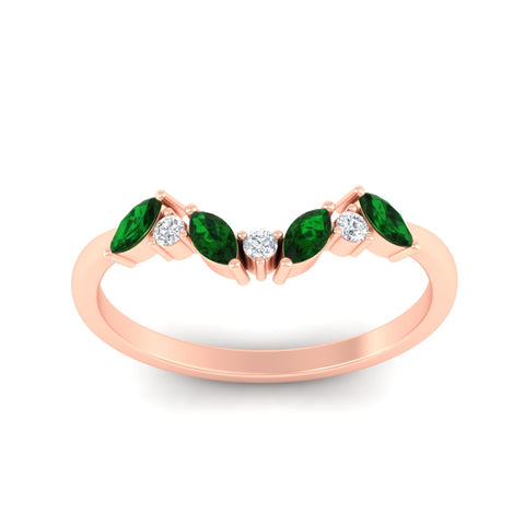 leaf-design-marquise-and-round-emerald-wedding-band-in-rose-gold-fd11615gemgrangle5-nl-rg.jpg