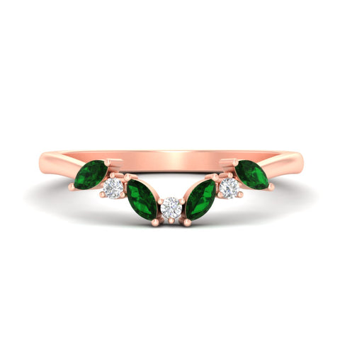 leaf-design-marquise-and-round-emerald-wedding-band-in-rose-gold-fd11615gemgrsleep-nl-rg.jpg