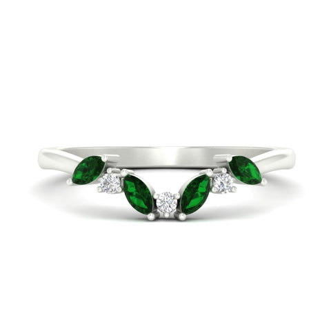 leaf-design-marquise-and-round-emerald-wedding-band-in-white-gold-fd11615gemgrsleep-nl-wg.jpg