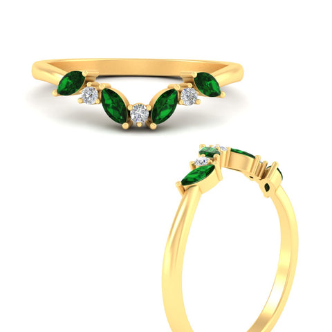 leaf-design-marquise-and-round-emerald-wedding-band-in-yellow-gold-fd11615gemgrangle3-nl-yg.jpg