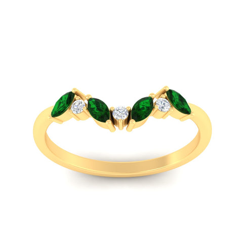 leaf-design-marquise-and-round-emerald-wedding-band-in-yellow-gold-fd11615gemgrangle5-nl-yg.jpg