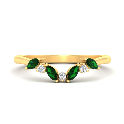 leaf-design-marquise-and-round-emerald-wedding-band-in-yellow-gold-fd11615gemgrsleep-nl-yg.jpg