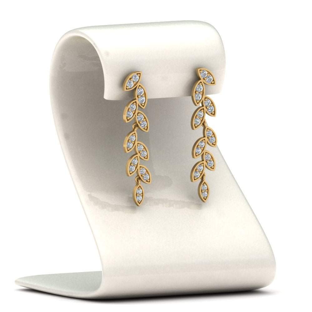 leaf-design-pave-diamond-earrings-in-14K-yellow-gold-FD-EAR8334STAND-NL-YG