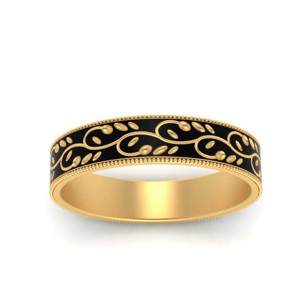 leaf-enamel-gold-mens-wedding-band-ring-in-yellow-gold-FD9954BANGLE5-NL-YG_ce75275c-70e9-43ba-9e31-d6326188c410