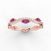 Load image into Gallery viewer, leaf-on-vine-diamond-wedding-band-with-marquise-pink-sapphire-in-rose-gold-FD-ENR3211FBGSADRPIANGLE5-NL-RG