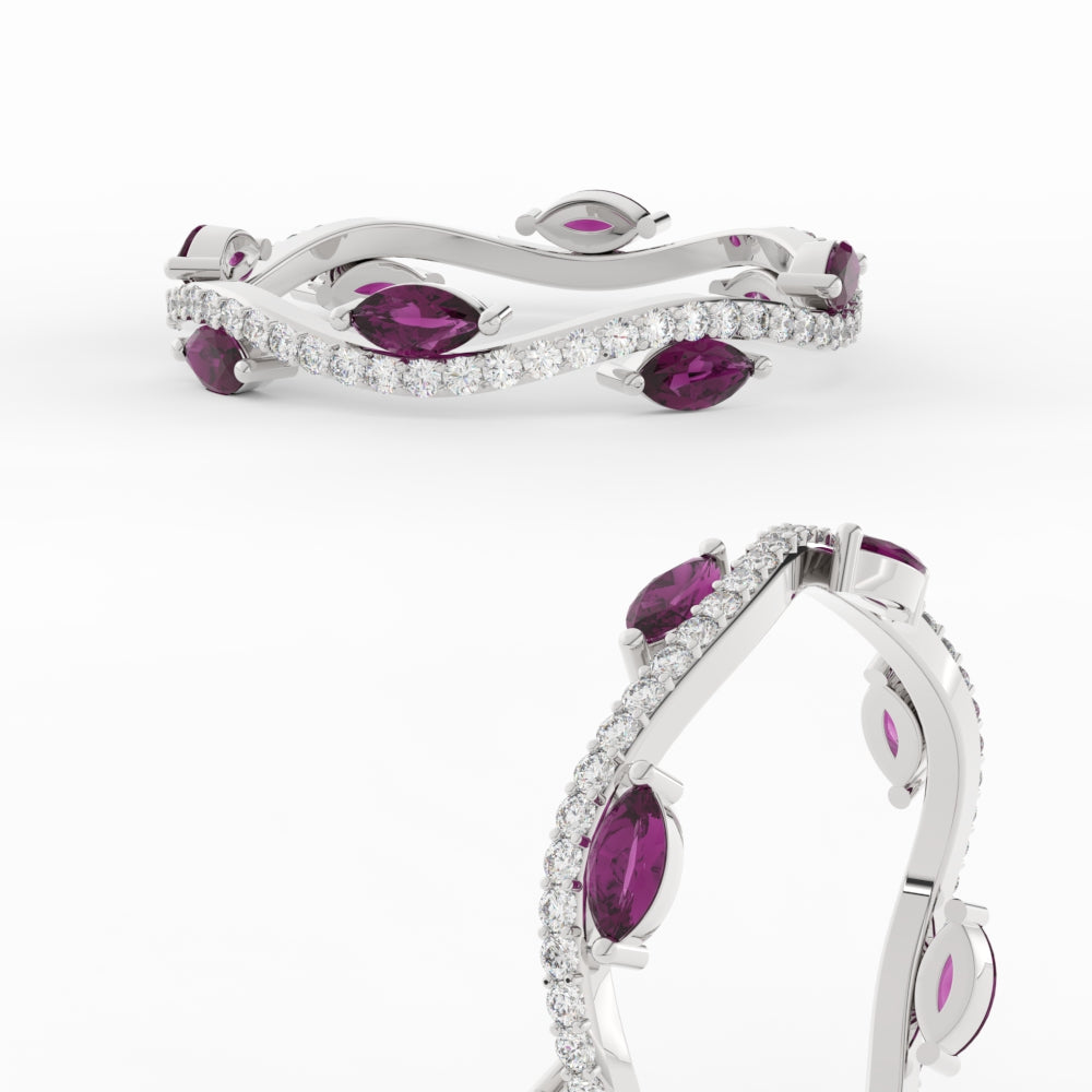 leaf-on-vine-diamond-wedding-band-with-marquise-pink-sapphire-in-white-gold-FD-ENR3211FBGSADRPIANGLE3-NL-WG