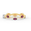 Load image into Gallery viewer, leaf-on-vine-diamond-wedding-band-with-marquise-pink-sapphire-in-yellow-gold-FD-ENR3211FBGSADRPI-NL-YG-HW