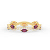 Load image into Gallery viewer, leaf-on-vine-diamond-wedding-band-with-marquise-pink-sapphire-in-yellow-gold-FD-ENR3211FBGSADRPI-NL-YG