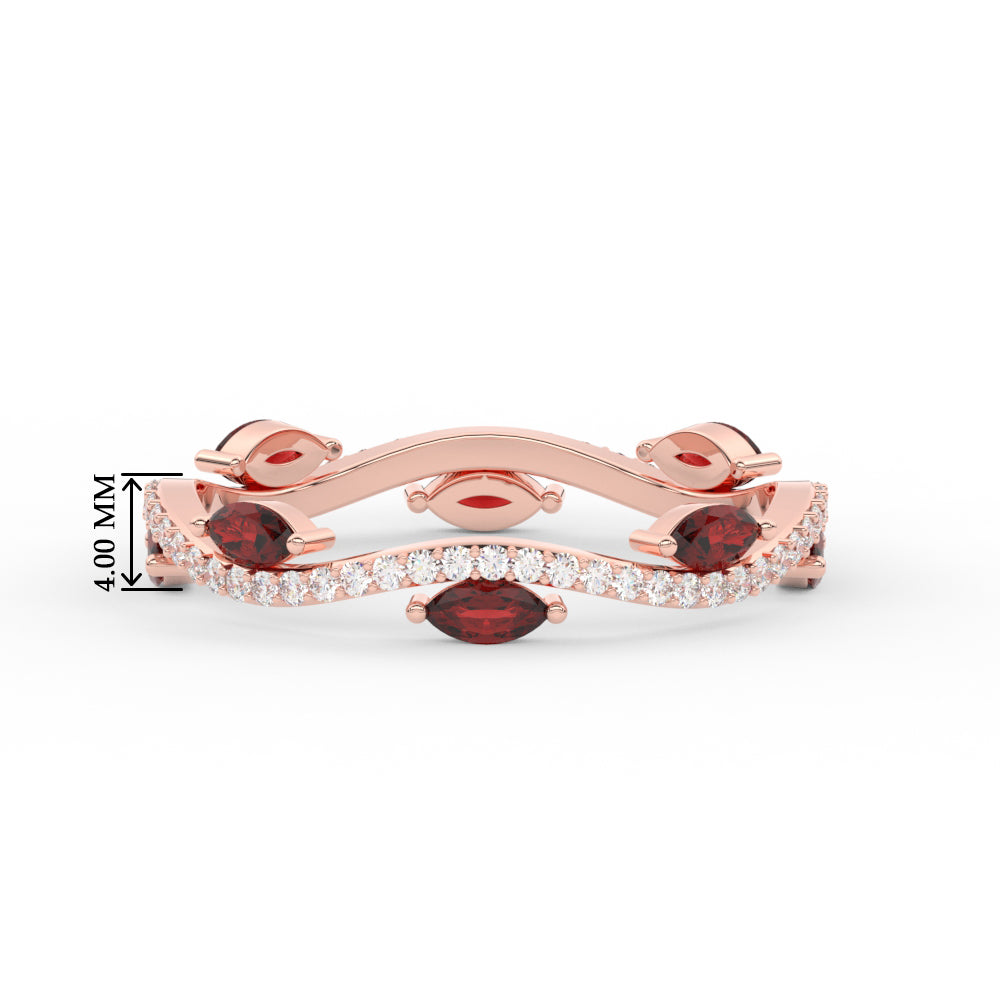 leaf-on-vine-diamond-wedding-band-with-marquise-ruby-in-rose-gold-FD-ENR3211FBGRUDR-NL-RG-HW