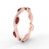 Load image into Gallery viewer, leaf-on-vine-diamond-wedding-band-with-marquise-ruby-in-rose-gold-FD-ENR3211FBGRUDRANGLE2-NL-RG