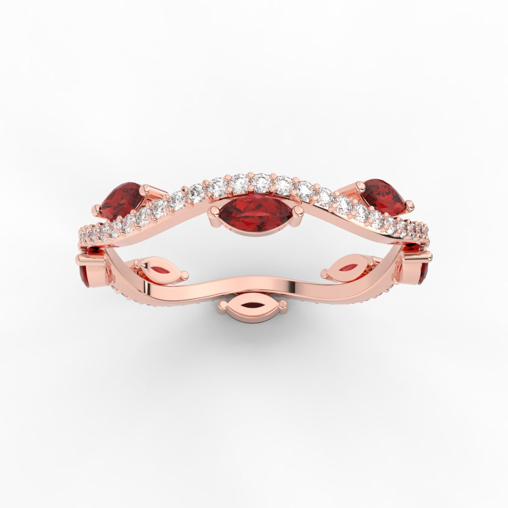 leaf-on-vine-diamond-wedding-band-with-marquise-ruby-in-rose-gold-FD-ENR3211FBGRUDRANGLE5-NL-RG