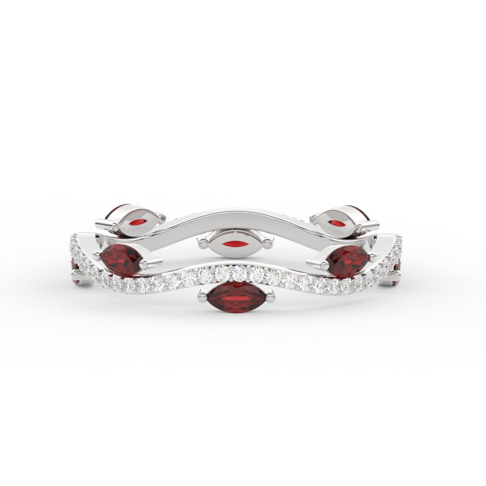 leaf-on-vine-diamond-wedding-band-with-marquise-ruby-in-white-gold-FD-ENR3211FBGRUDR-NL-WG