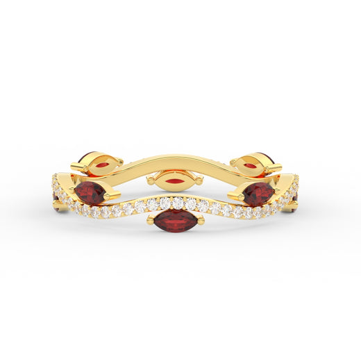 leaf-on-vine-diamond-wedding-band-with-marquise-ruby-in-yellow-gold-FD-ENR3211FBGRUDR-NL-YG