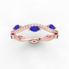 Load image into Gallery viewer, leaf-on-vine-diamond-wedding-band-with-marquise-sapphire-in-rose-gold-FD-ENR3211FBGSABLANGLE5-NL-RG