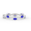 Load image into Gallery viewer, leaf-on-vine-diamond-wedding-band-with-marquise-sapphire-in-white-gold-FD-ENR3211FBGSABL-NL-WG-HW
