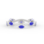 Load image into Gallery viewer, leaf-on-vine-diamond-wedding-band-with-marquise-sapphire-in-white-gold-FD-ENR3211FBGSABL-NL-WG
