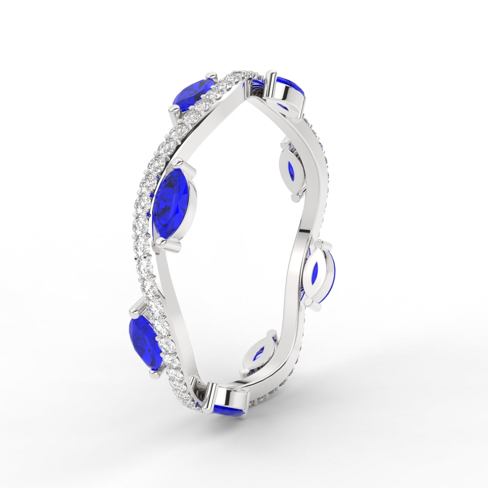 leaf-on-vine-diamond-wedding-band-with-marquise-sapphire-in-white-gold-FD-ENR3211FBGSABLANGLE2-NL-WG