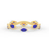 Load image into Gallery viewer, leaf-on-vine-diamond-wedding-band-with-marquise-sapphire-in-yellow-gold-FD-ENR3211FBGSABL-NL-YG