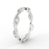 Load image into Gallery viewer, leaf-on-vine-wedding-band-with-marquise-diamond-in-white-gold-FD-ENR3211FBANGLE2-NL-WG