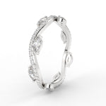 Load image into Gallery viewer, leaf-on-vine-wedding-band-with-marquise-diamond-in-white-gold-FD-ENR3211FBANGLE2-NL-WG
