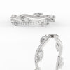 Load image into Gallery viewer, leaf-on-vine-wedding-band-with-marquise-diamond-in-white-gold-FD-ENR3211FBANGLE3-NL-WG
