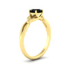 Load image into Gallery viewer, leaf-vine-round-solitaire-black-diamond-engagement-ring-in-yellow-gold-fdens11688rorgblackangle2-nl-yg.jpg?v=1777267103