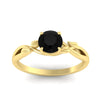 Load image into Gallery viewer, leaf-vine-round-solitaire-black-diamond-engagement-ring-in-yellow-gold-fdens11688rorgblackangle5-nl-yg.jpg?v=1777267103