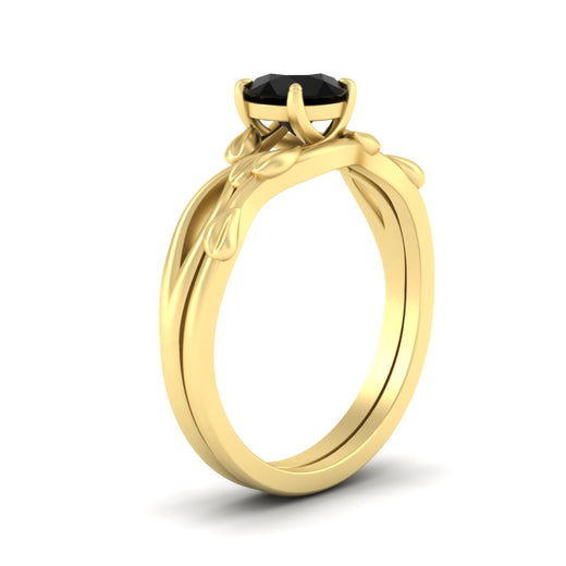 leaf-vine-round-solitaire-black-diamond-wedding-ring-set-in-yellow-gold-fdens11688rogblackangle2-nl-yg.jpg?v=1777270309