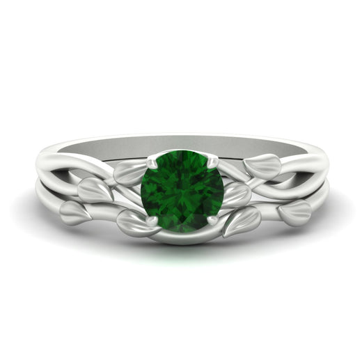 leaf-vine-round-solitaire-emerald-wedding-ring-set-in-white-gold-fdens11688rogemgrsleep-nl-wg.jpg?v=1777270309
