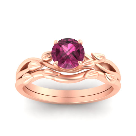 leaf-vine-round-solitaire-pink-sapphire-wedding-ring-set-in-rose-gold-fdens11688rogsadrpiangle5-nl-rg.jpg?v=1777270309