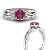 Load image into Gallery viewer, leaf-vine-round-solitaire-pink-sapphire-wedding-ring-set-in-white-gold-fdens11688rogsadrpiangle3-nl-wg.jpg?v=1777270309