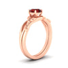 Load image into Gallery viewer, leaf-vine-round-solitaire-ruby-wedding-ring-set-in-rose-gold-fdens11688rogrudrangle2-nl-rg.jpg?v=1777270309