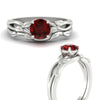 Load image into Gallery viewer, leaf-vine-round-solitaire-ruby-wedding-ring-set-in-white-gold-fdens11688rogrudrangle3-nl-wg.jpg?v=1777270309