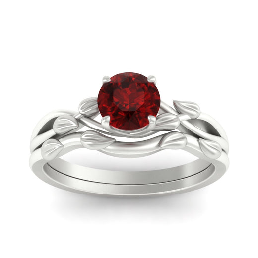 leaf-vine-round-solitaire-ruby-wedding-ring-set-in-white-gold-fdens11688rogrudrangle5-nl-wg.jpg?v=1777270309