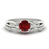 Load image into Gallery viewer, leaf-vine-round-solitaire-ruby-wedding-ring-set-in-white-gold-fdens11688rogrudrsleep-nl-wg.jpg?v=1777270309