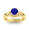 Load image into Gallery viewer, leaf-vine-round-solitaire-sapphire-wedding-ring-set-in-yellow-gold-fdens11688rogsablangle5-nl-yg.jpg?v=1777270309