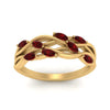 Load image into Gallery viewer, leaf-wide-ruby-wedding-band-in-yellow-gold-FD9476GRUDR-NL-YG.jpg
