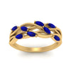 Load image into Gallery viewer, leaf-wide-sapphire-wedding-band-in-yellow-gold-FD9476GSABL-NL-YG.jpg